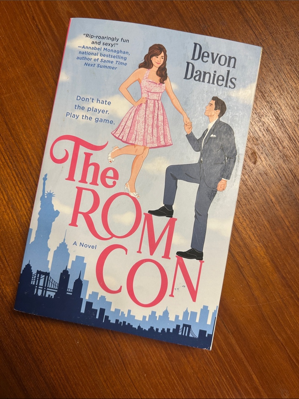 The Rom-Con by Devon Daniels - Pink & Blue Paperback Novel